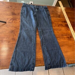 Vintage Old Navy wide leg denim Jean size 4 low rise Y2K